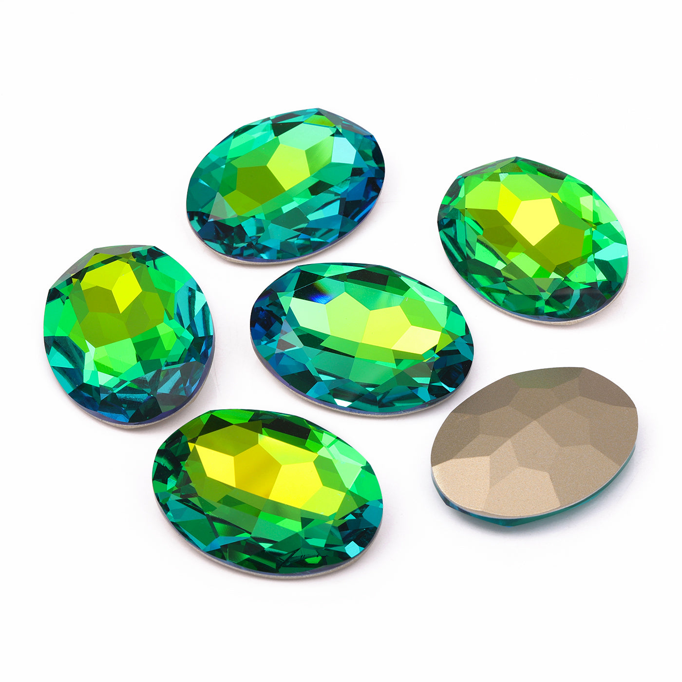 Sphinx Big Oval Shape High Quality Glass Pointed Back Fancy Rhinestones WholesaleRhinestone メイン画像