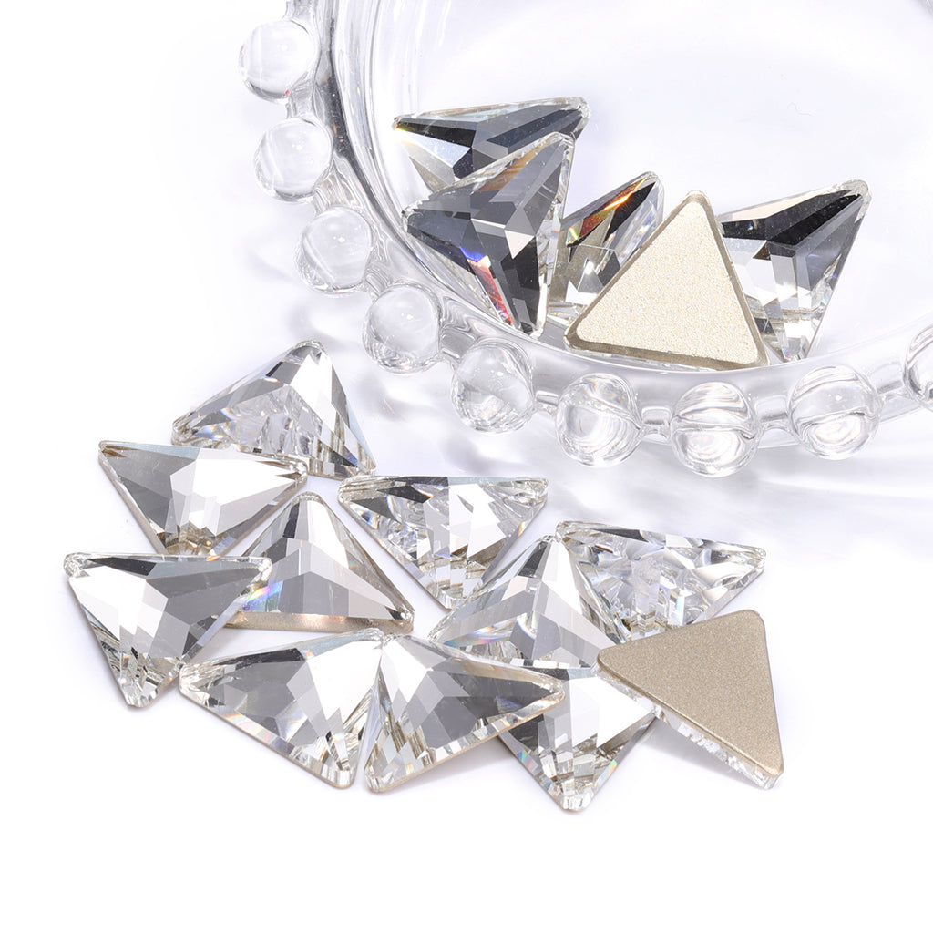 Crystal Rivoli Triangle Shape High Quality Glass Beveled Flat Back Rhinestones WholesaleRhinestone