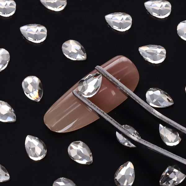 Raindrop Shape Crystal Flat Back Fancy Rhinestones