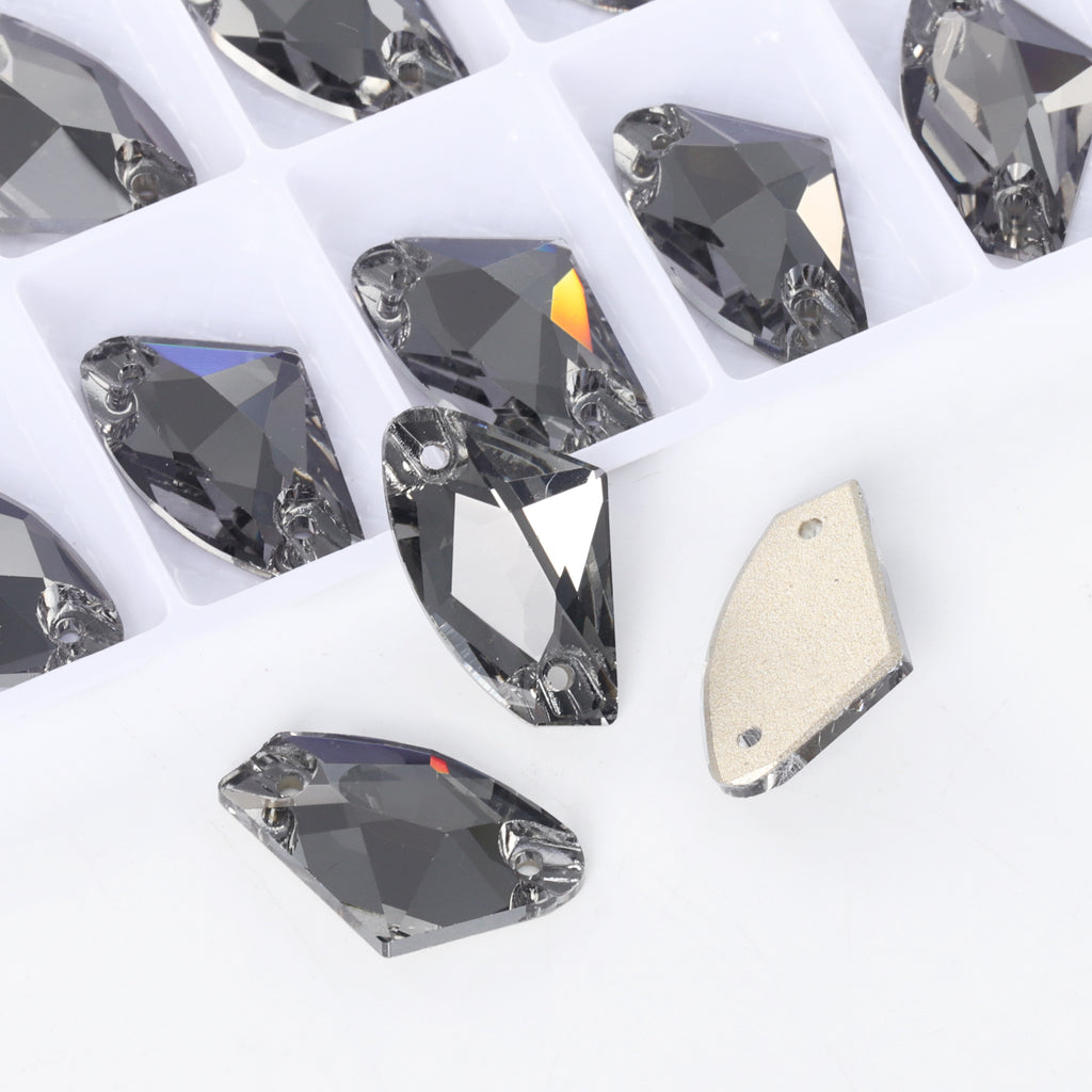 Black Diamond Galactic Shape High Quality Glass Sew-on Rhinestones WholesaleRhinestone