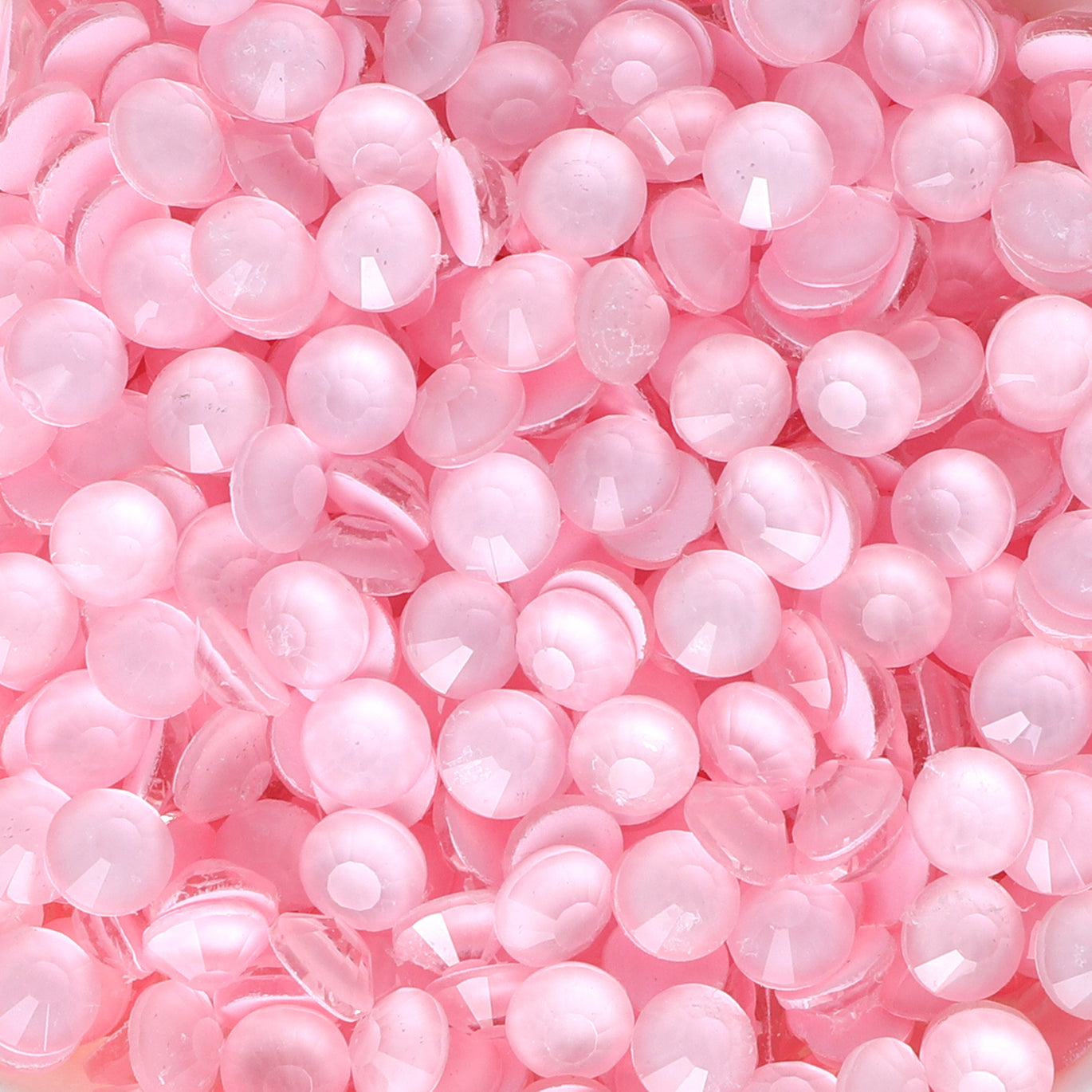 Neon Pink Snowy White Glass FlatBack Neon Rhinestones WholesaleRhinestone