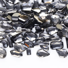 Mixed Shapes Black Diamond Flat Back Fancy Rhinestones For Nail Art WholesaleRhinestone