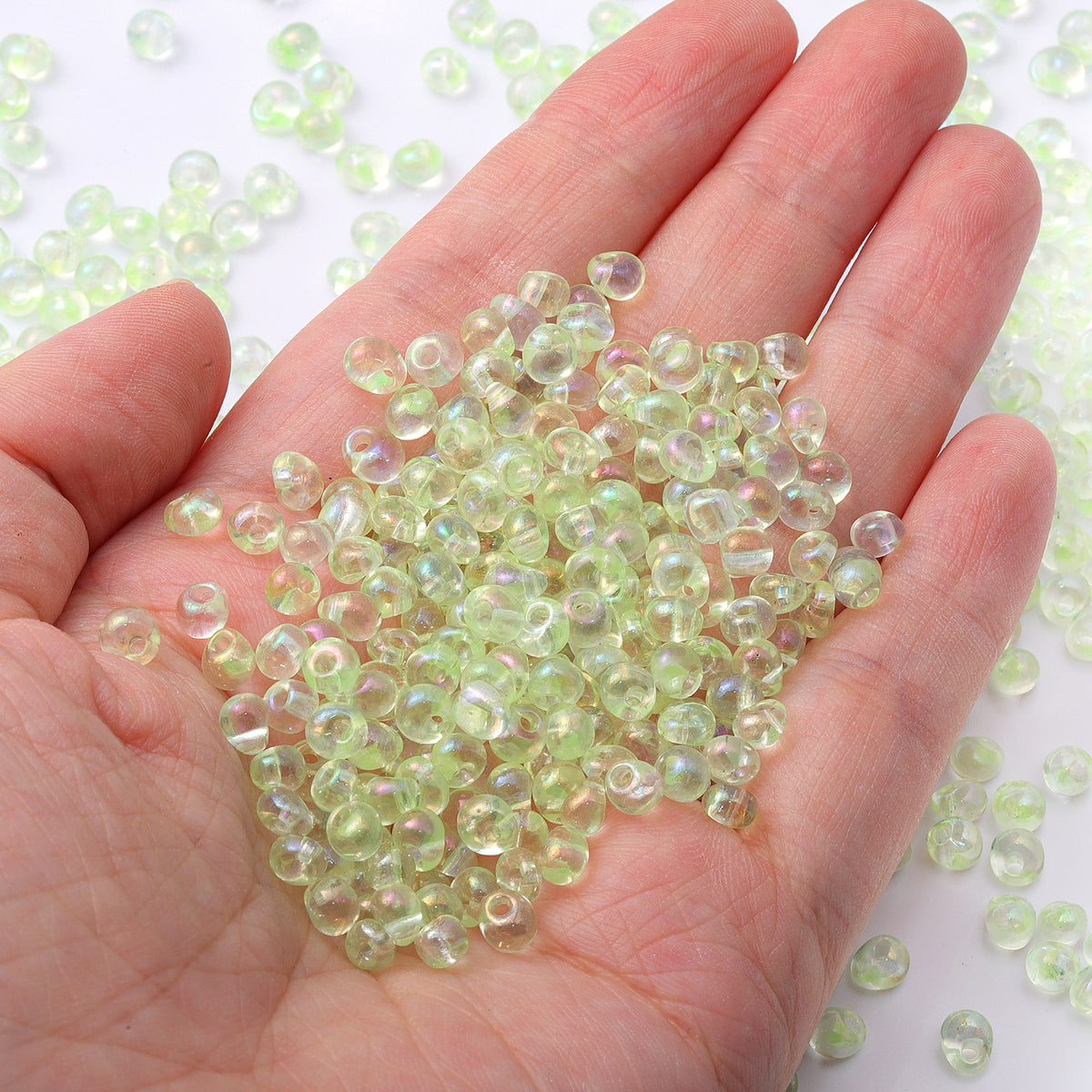 Various Colors Transparent AB Drop Shape Glass Seed Beads WholesaleRhinestone