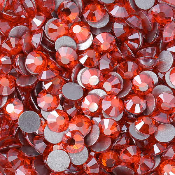 Star Orange Glass FlatBack Rhinestones Silver Back WholesaleRhinestone
