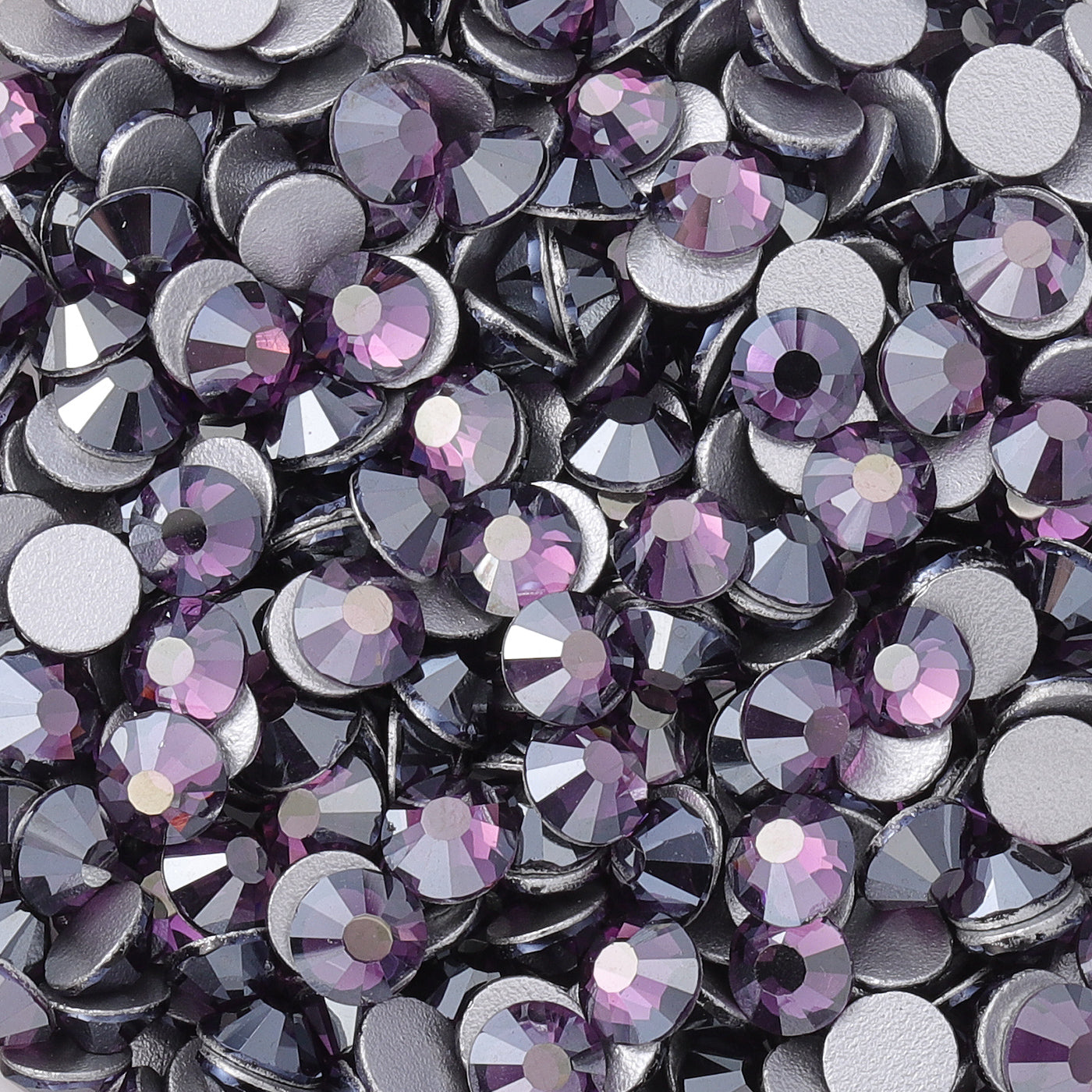 Star Tanzanite Glass FlatBack Rhinestones Silver Back Secondary image