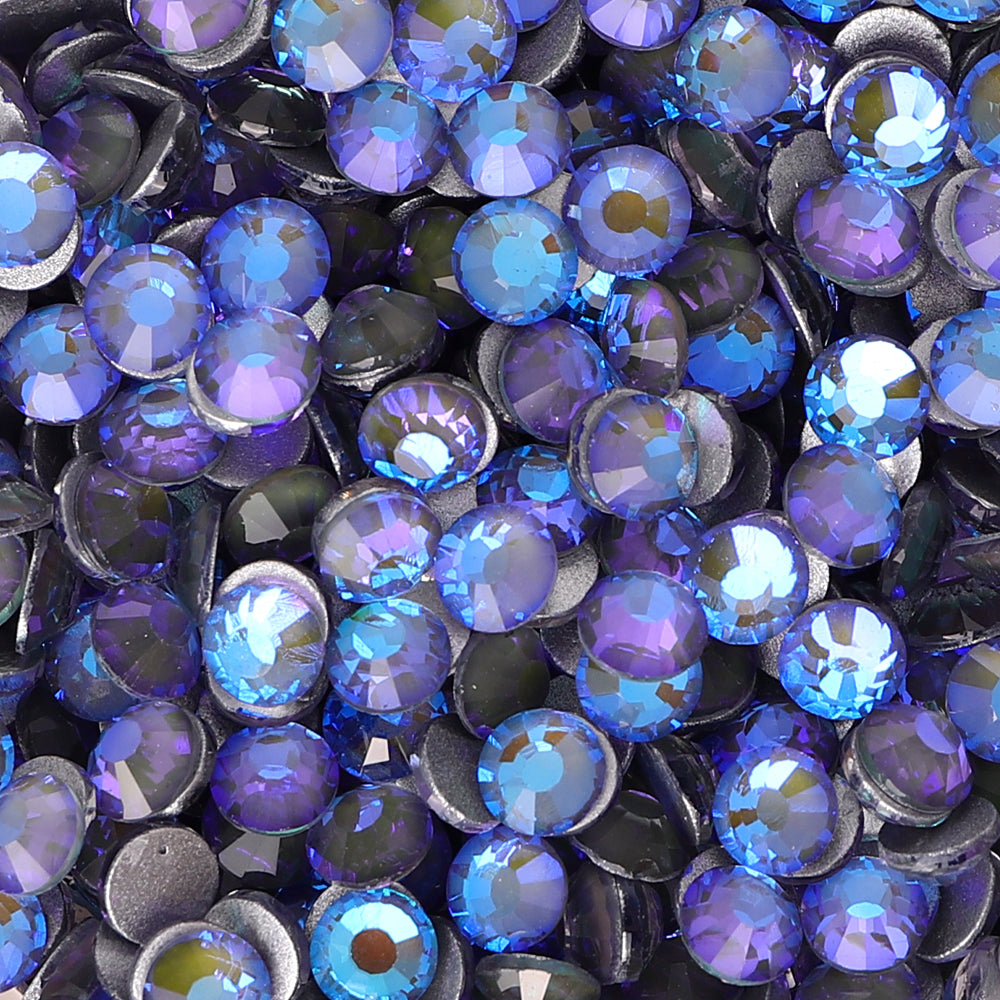 Crystal Indiferference Glass Flatback Rhinestones de plata Imagen secundaria del producto