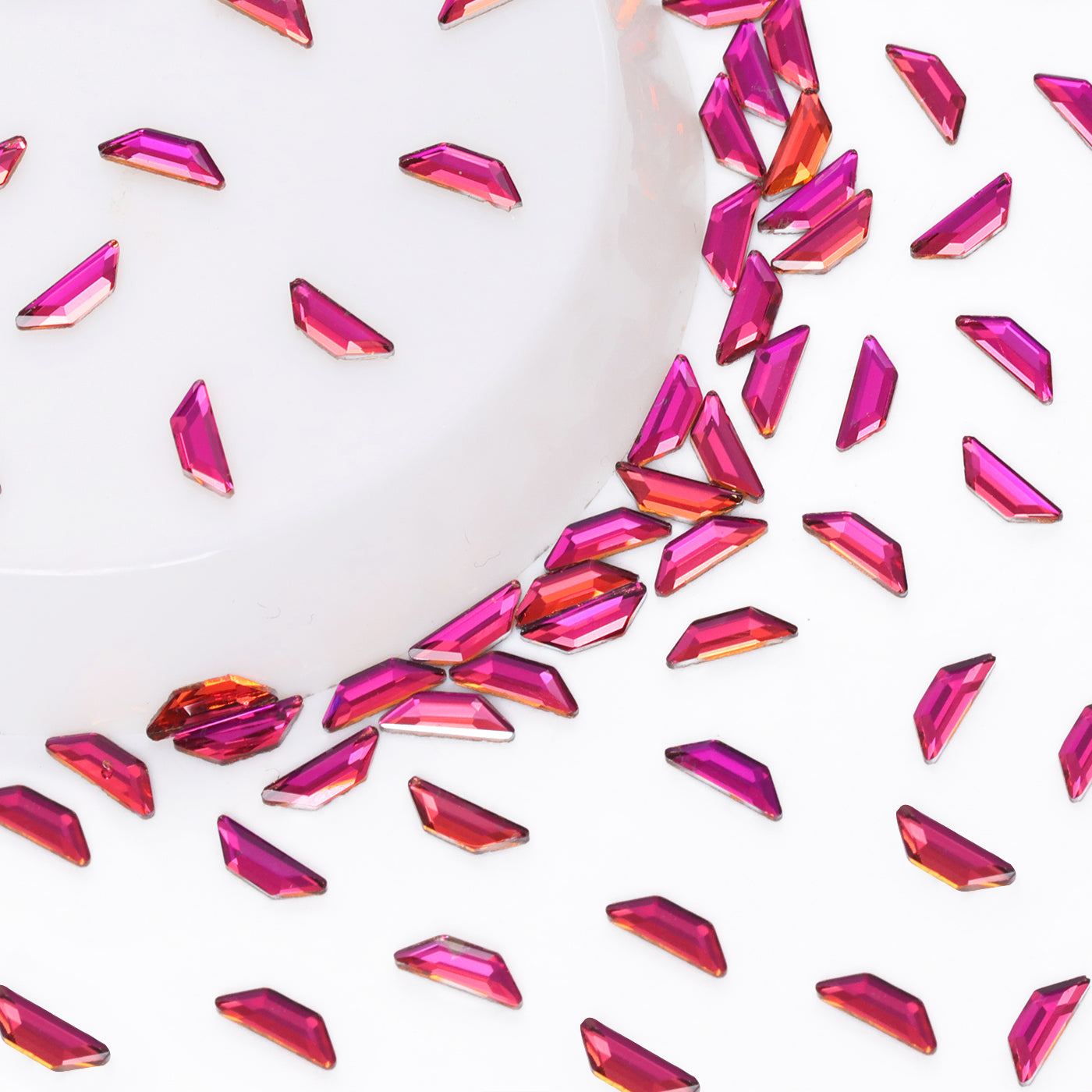Trapeze Shape Purple Volcano Flat Back Fancy Rhinestones Secondary image