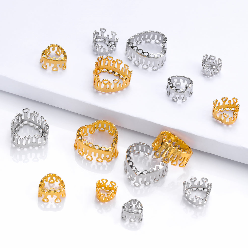 Maxi Heart Shape High-Quality Sew-on Nest Hollow Claw For Rhinestone Claw settings