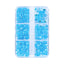 Mixed Sizes 6 Grid Box Mocha Aquamarine Mermaid Tears Glass Half Pearls Rhinestones WholesaleRhinestone