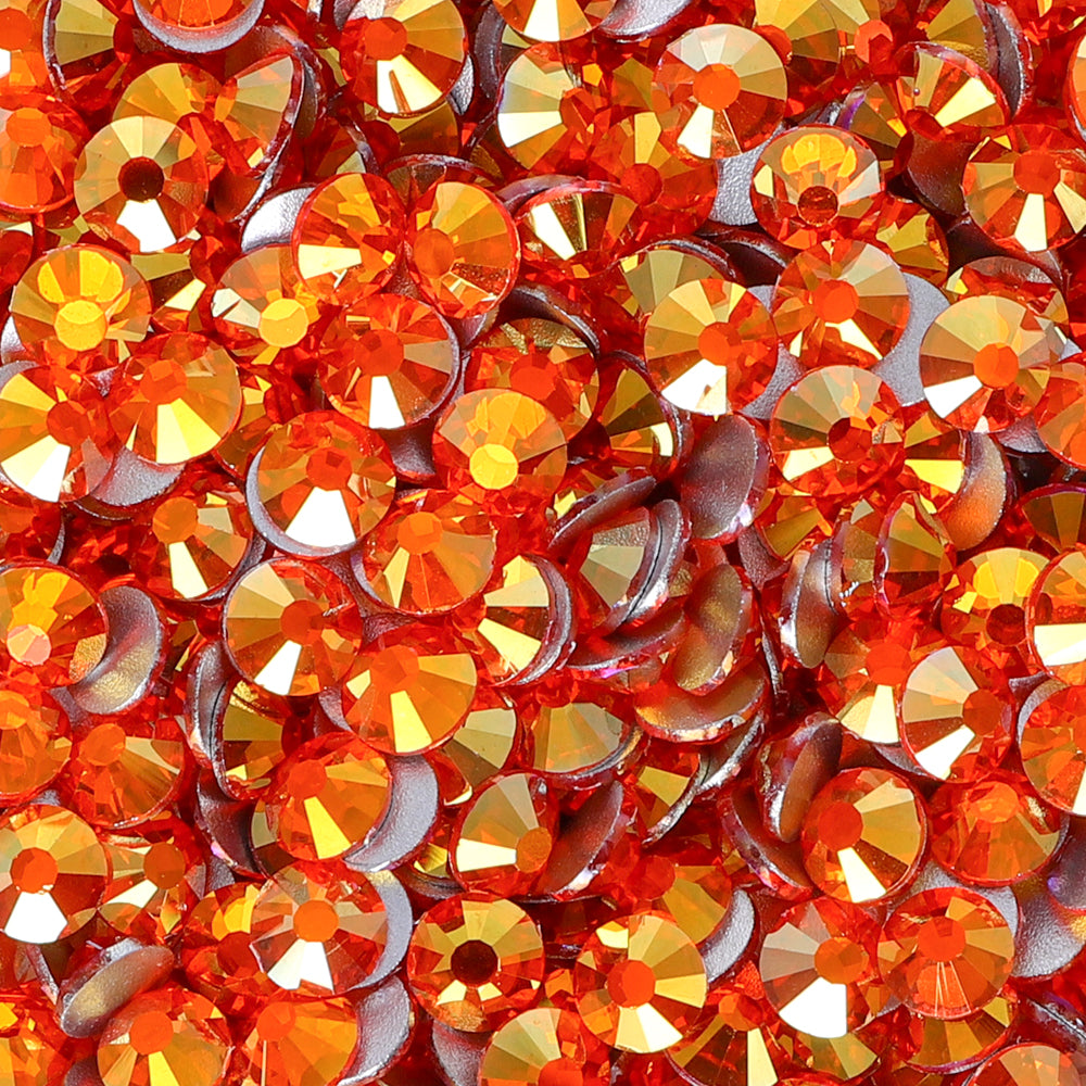Fire Phoenix Glass Flatback Sinestones Silver Back Immagine secondaria del prodotto