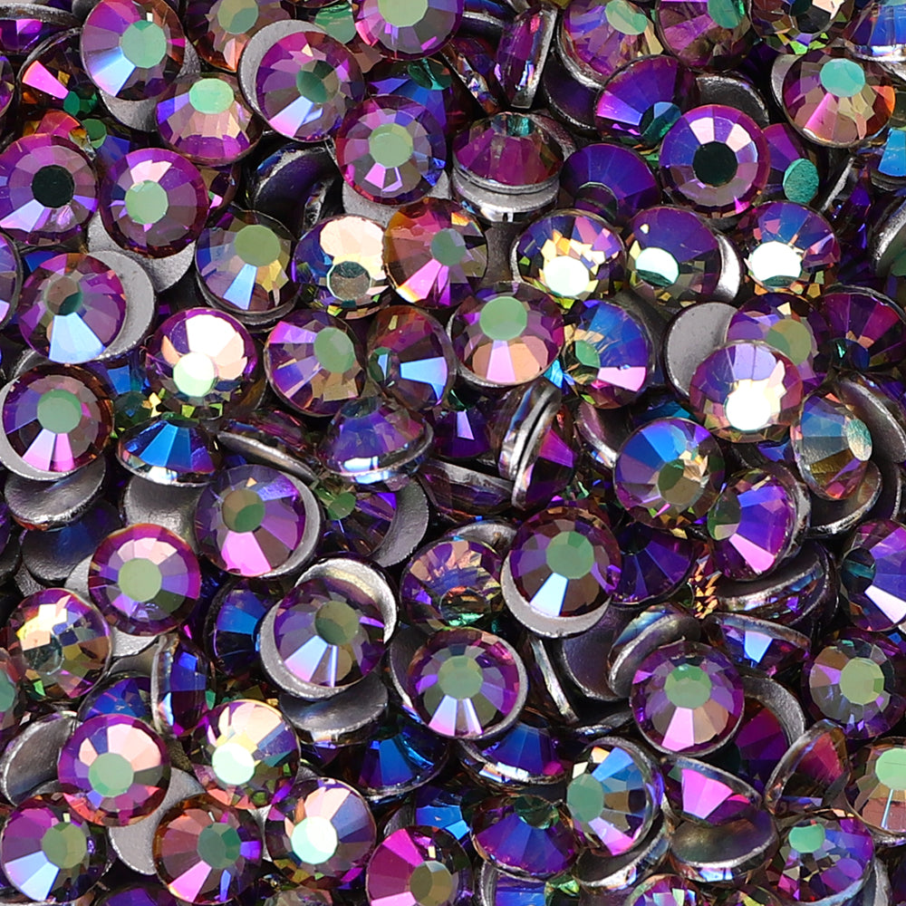 Paradise Blue Star Glass FlatBack Rhinestones Silver Back Secondary image