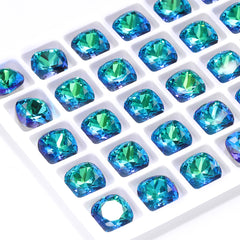 Sphinx Cushion Square Shape高品質のガラス尖った背中の派手なラインストーン