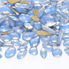 Mixed Shapes Blue Opal Flat Back Fancy Rhinestones For Nail Art WholesaleRhinestone