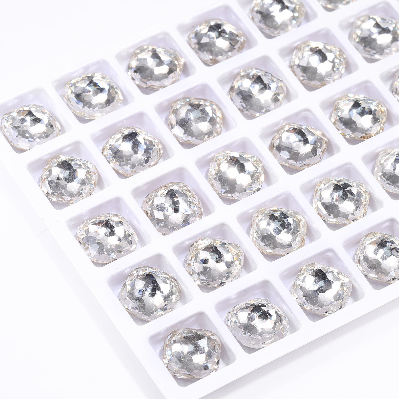 Crystal Fantasy Cushion Square Shape High Quality Glass Pointed Back Fancy Rhinestones Secondary image