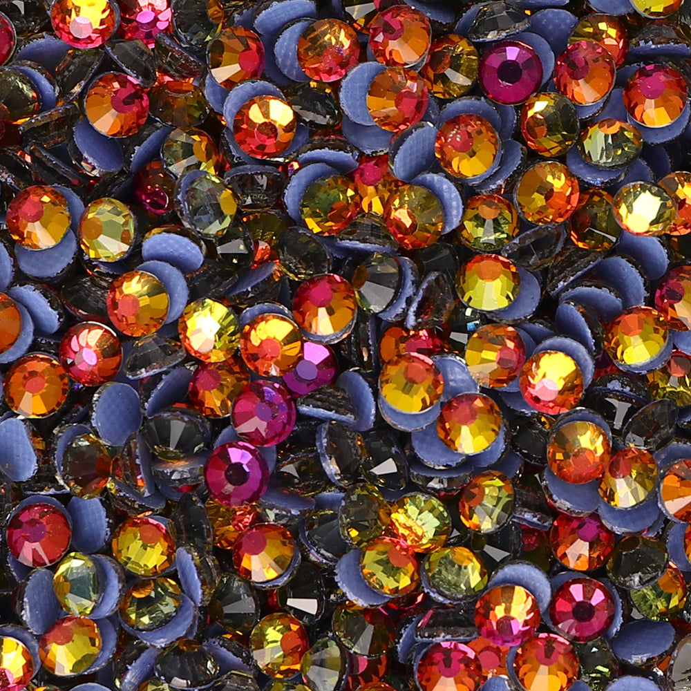 Red Volcano Glass HotFix Rhinestones WholesaleRhinestone
