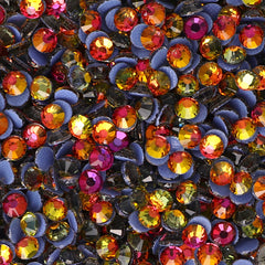 Red Volcano Glass HotFix Rhinestones WholesaleRhinestone