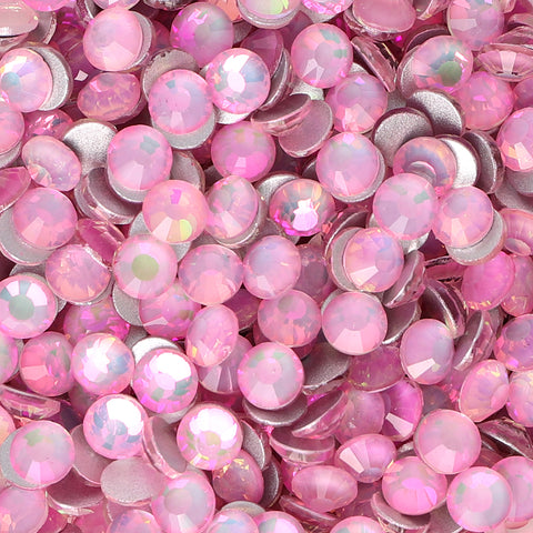 Crystal Pink Fairy Glass Flachback Strass Silber Rücken Zweitbild