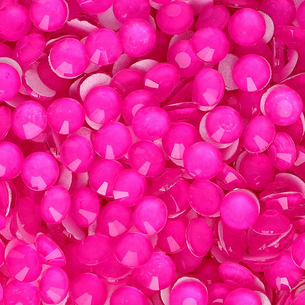 Neon Barbie Pink Glass FlatBack Neon Rhinestones Secondary image