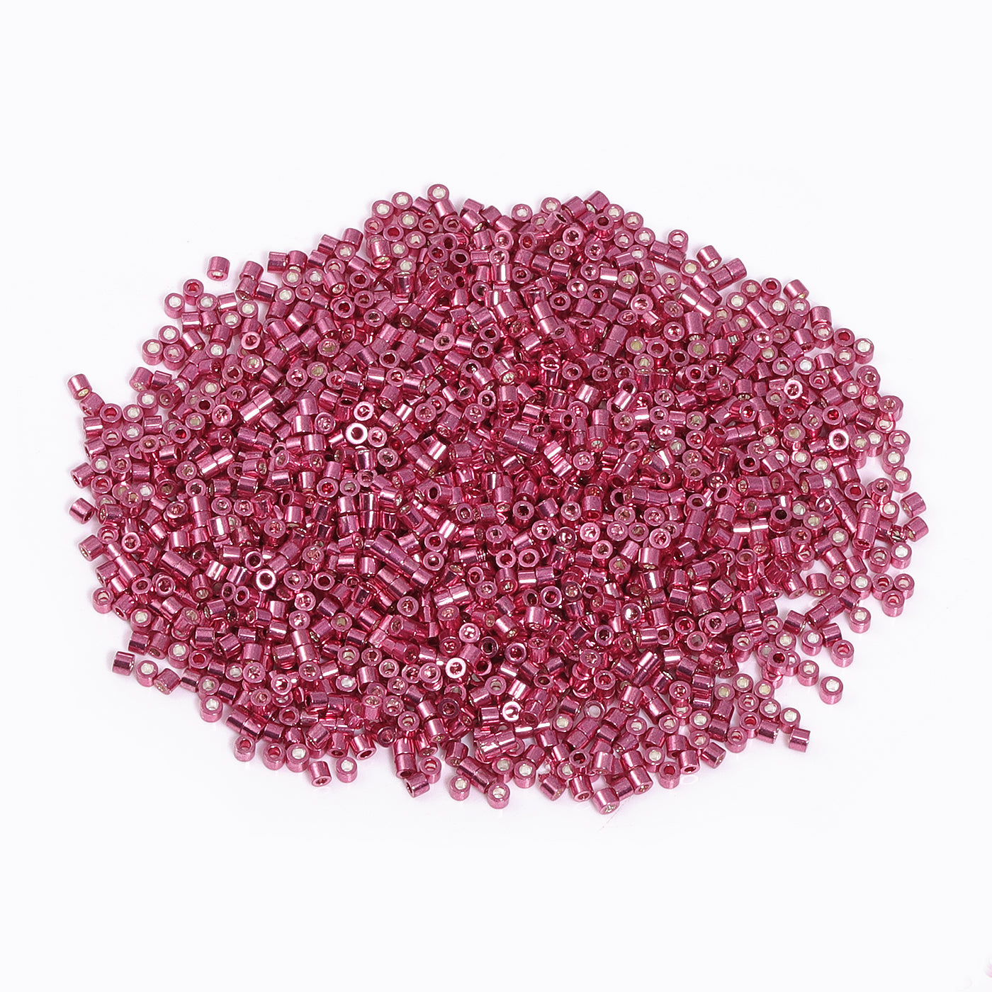 Metallic Rose Luster Color Hight Quality Glass Cylinder Seed Beads 1.6 MM Size JS3014