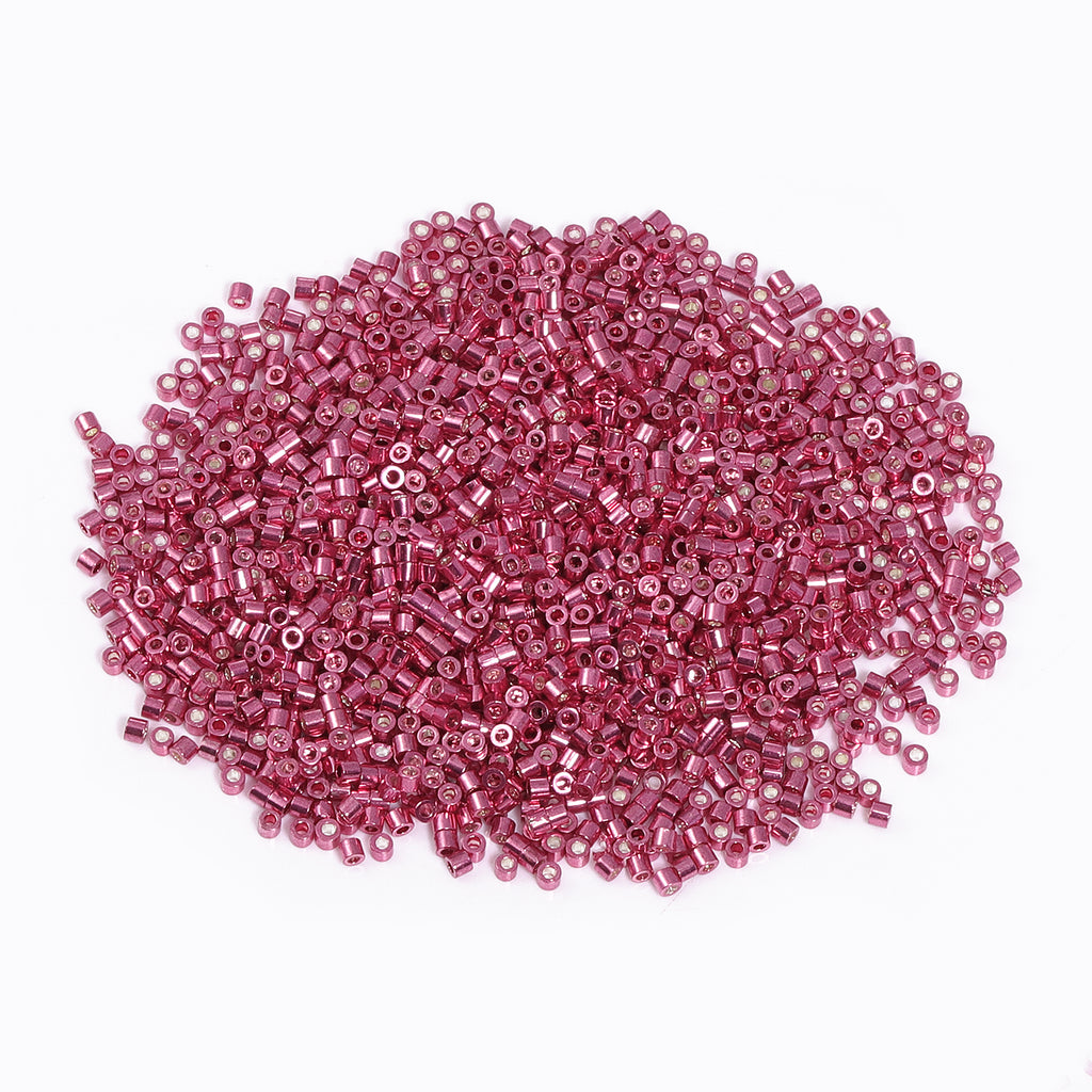 Metallic Rose Luster Color Hight Quality Glass Cylinder Seed Beads 1.6 MM Size JS3014 WholesaleRhinestone