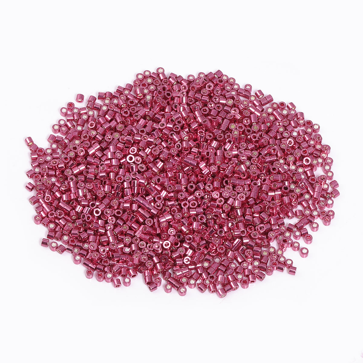 Metallic Rose Luster Color Hight Quality Glass Cylinder Seed Beads 1.6 MM Size JS3014 WholesaleRhinestone