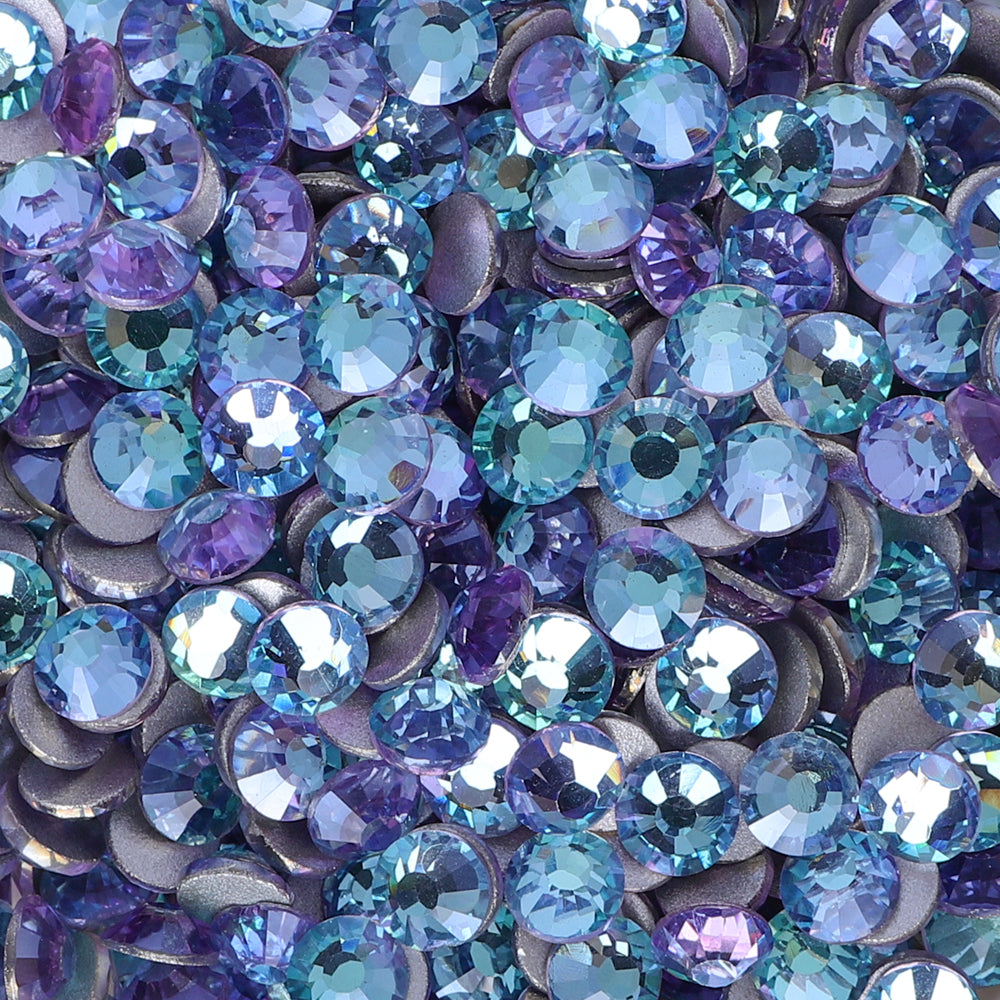 Blue Fairy Glass Flat Back Rhinestones Silver Back Secondary image