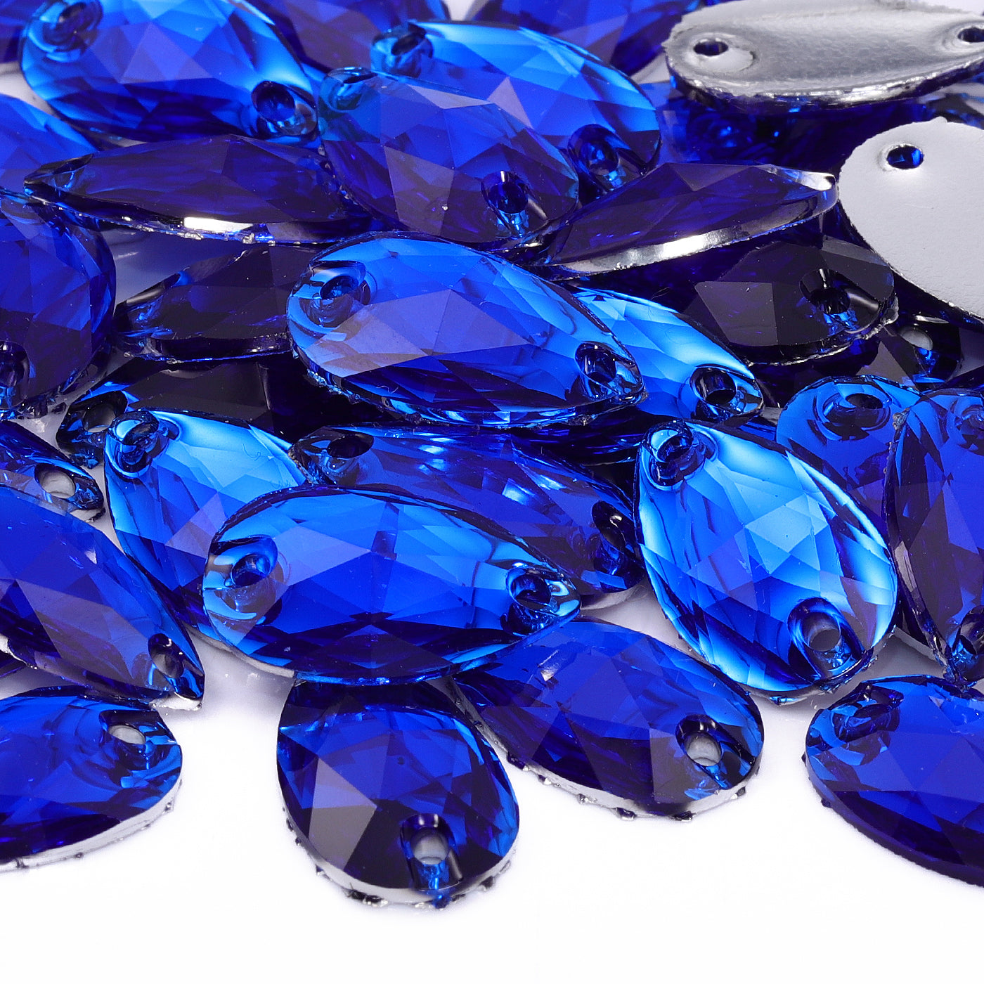 Drop Sapphire Resin Sew-on Rhinestones For Dance Costume WholesaleRhinestone Hauptbild