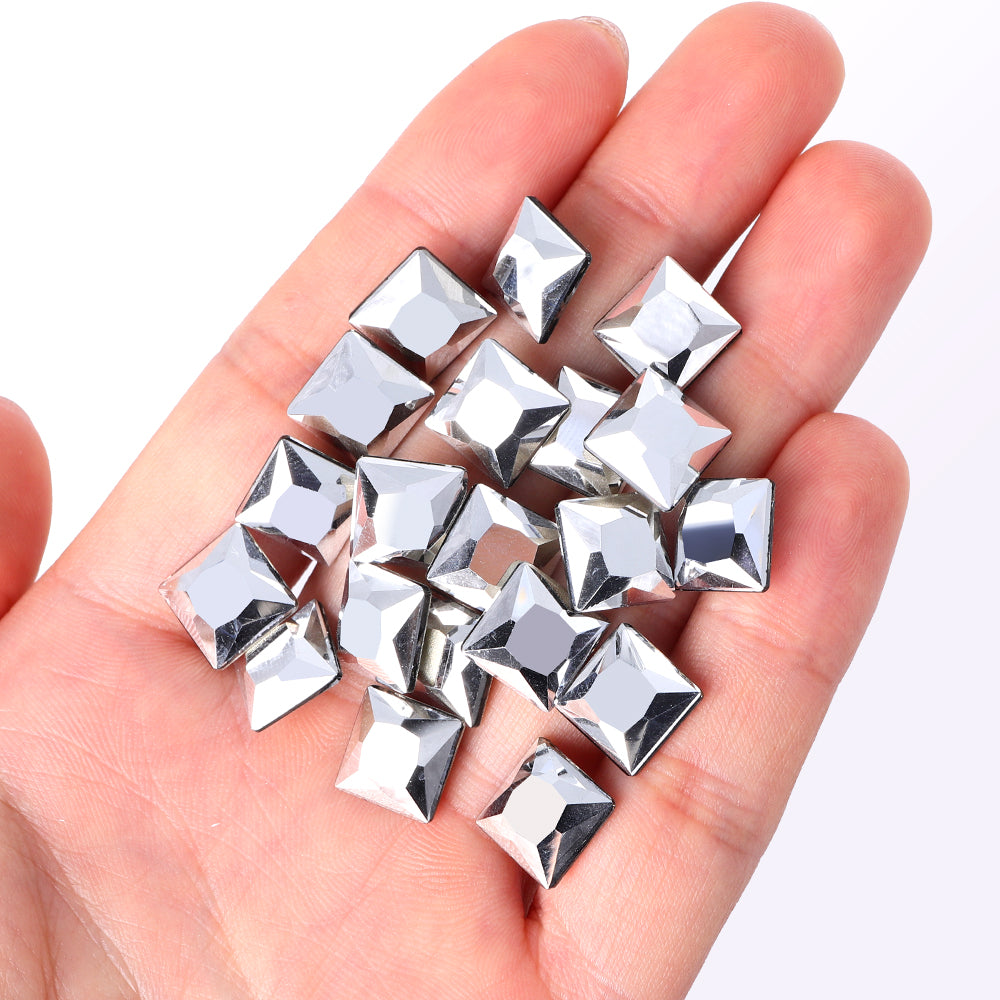 Comet Argent Light Princess Square Shape High Quality Glass Pointed Back Fancy Rhinestones Secondary image