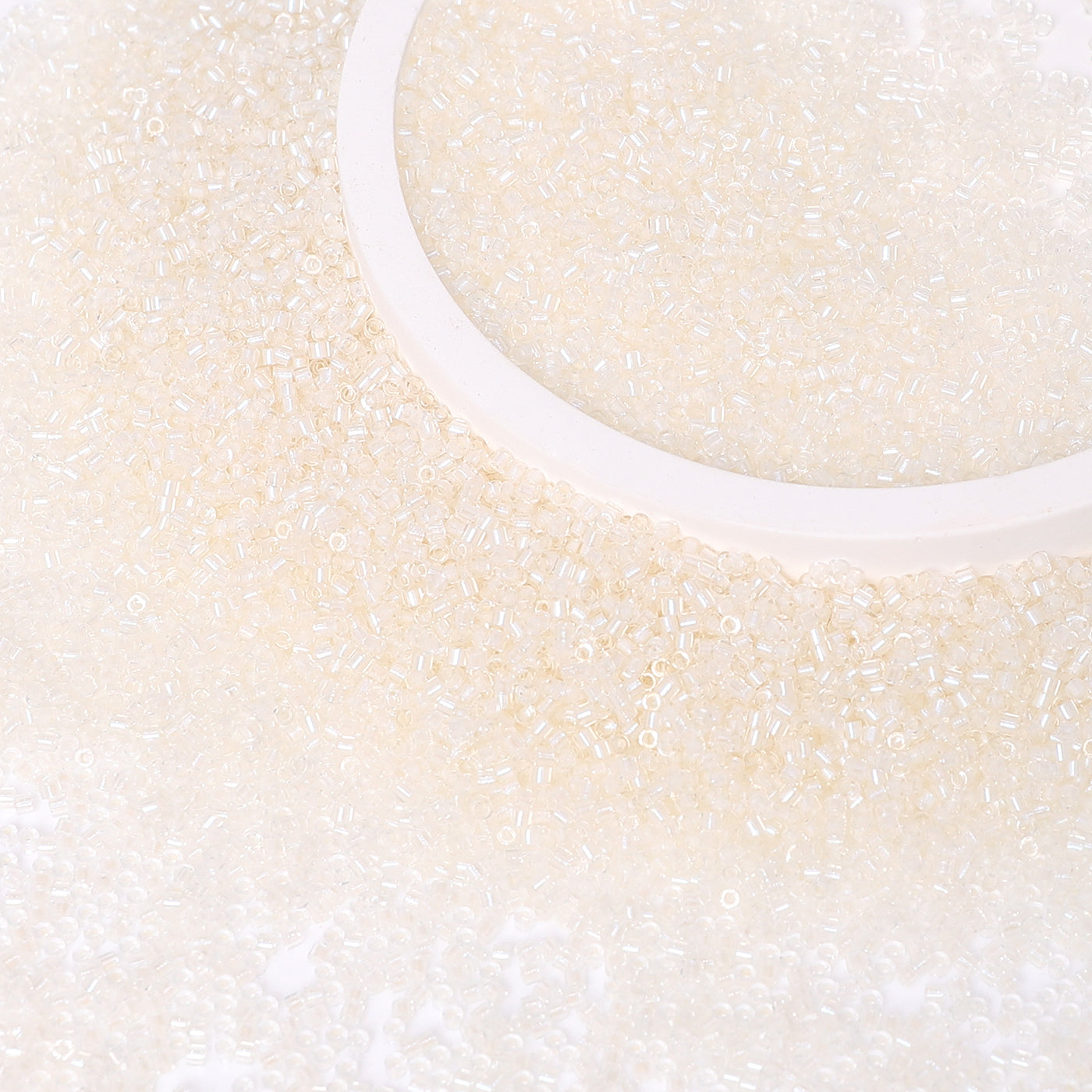 Transparent Color Lined White Hight Quality Glass Cylinder Seed Beads 1.6 MM Size DJS5001 Secondary image