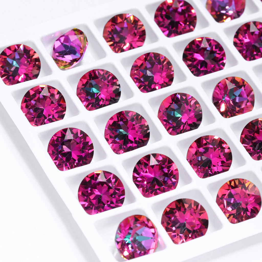 Heliotrope XIRIUS Chaton Shape High Quality Glass Pointed Back Fancy Rhinestones