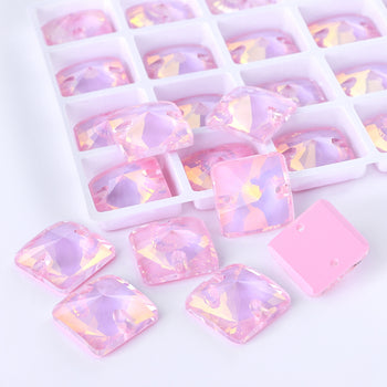 Rosaline AM Rivoli Square Shape High Quality Glass Sew-on Rhinestones WholesaleRhinestone