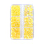 Mixed Sizes 6 Grid Box Mocha Yellow Mermaid Tears Glass Half Pearls Rhinestones WholesaleRhinestone