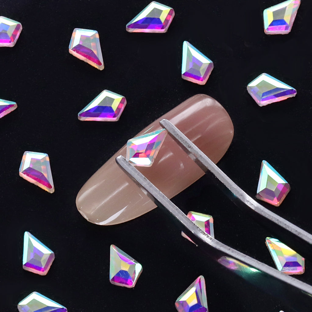 Arrow Shape Crystal AB Flat Back Fancy Rhinestones