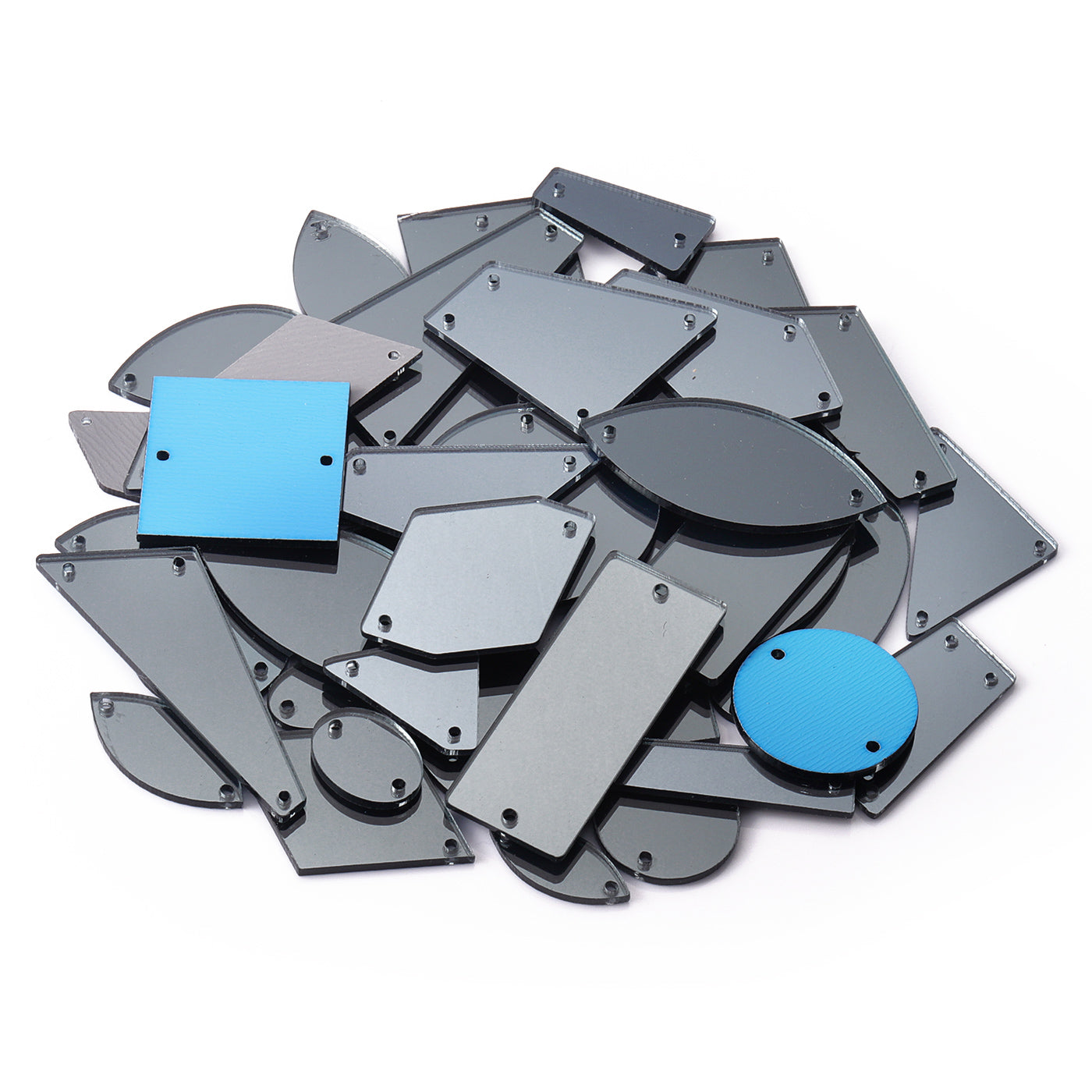 Dark Gray Mixed Shapes Acrylic Sew-on Mirror For Dance Costume WholesaleRhinestone Hovedbillede