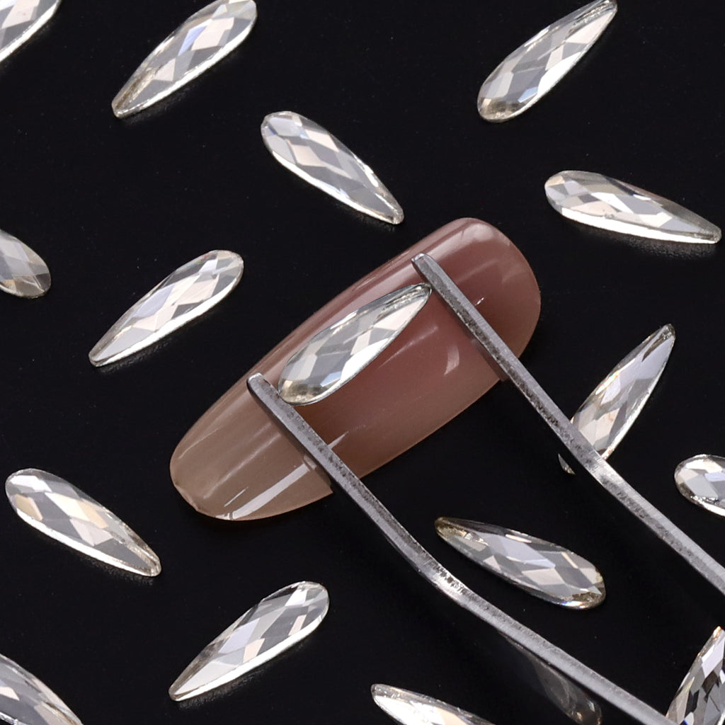 Raindrop Shape Crystal Flat Back Fancy Rhinestones
