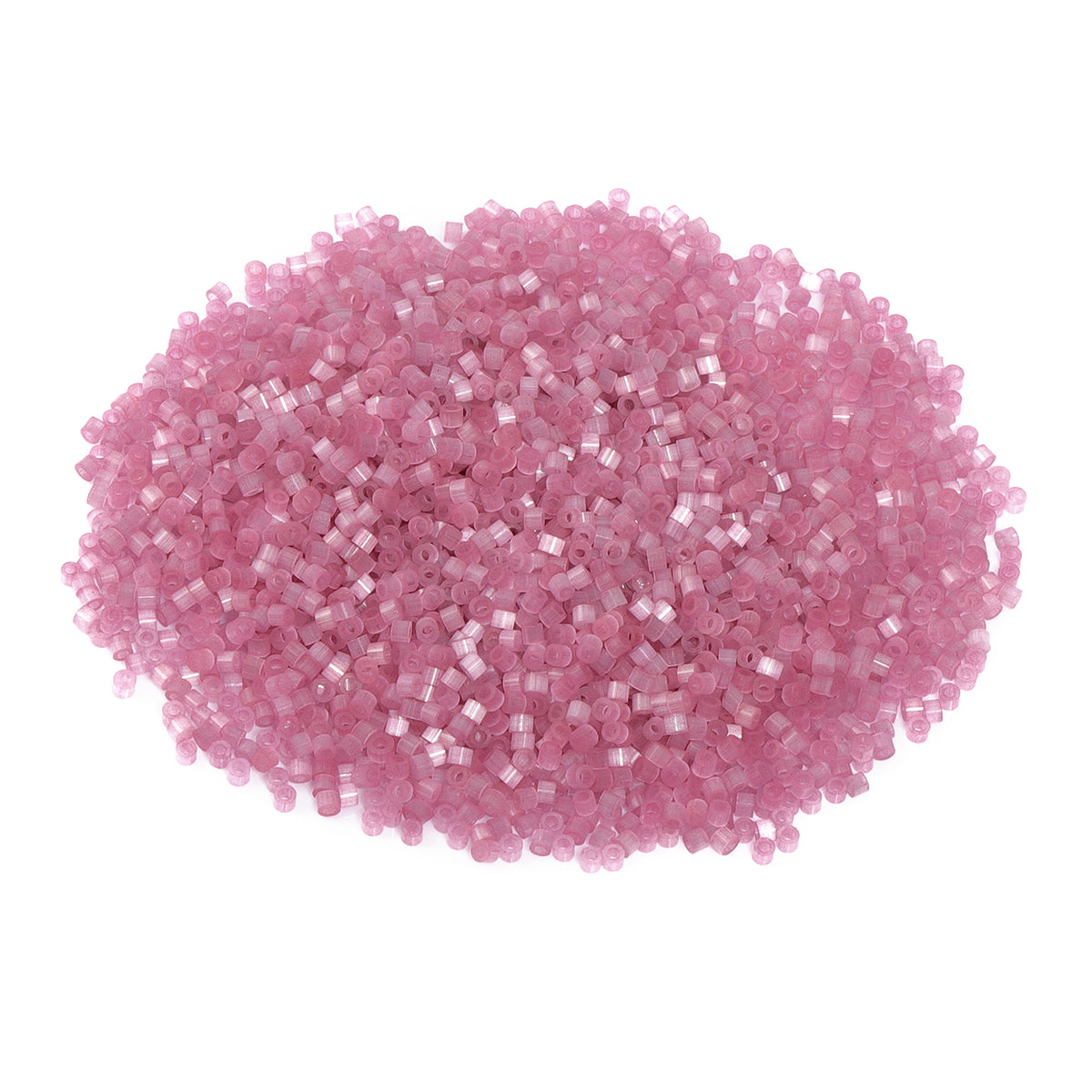 Transparent Fiber-Optic Tea Rose Cat's Eye Color Hight Quality Glass Cylinder Seed Beads 1.6 MM Size MY4006 WholesaleRhinestone