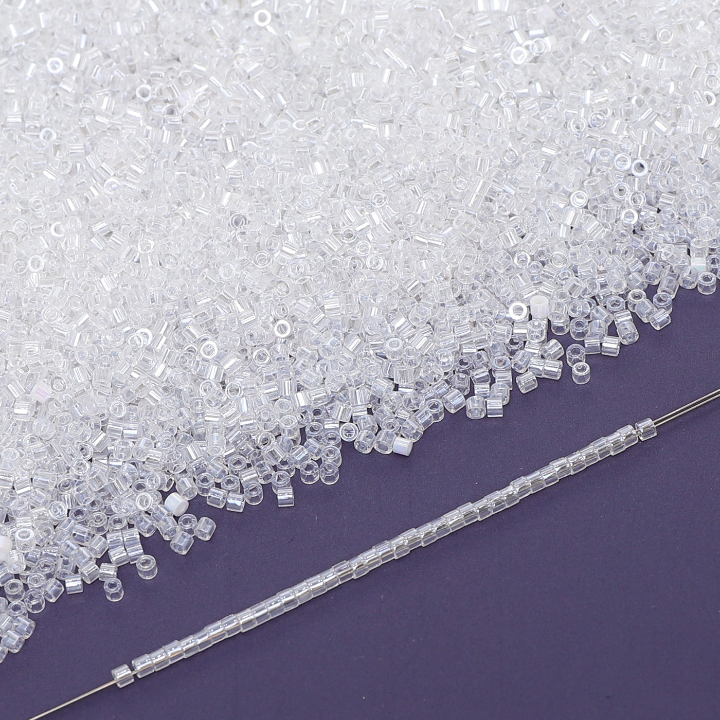 Transparent Luster Color Hight Quality Glass Cylinder Seed Beads 1.6 MM Size BS1002