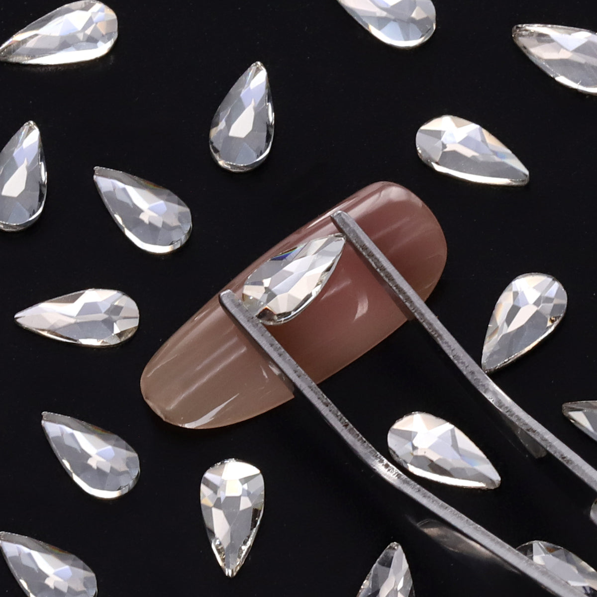 Raindrop Shape Crystal Flat Back Fancy Rhinestones