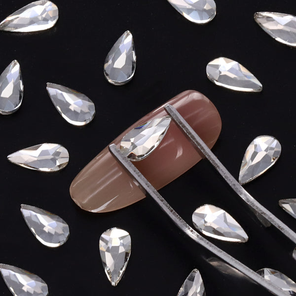 Raindrop Shape Crystal Flat Back Fancy Rhinestones