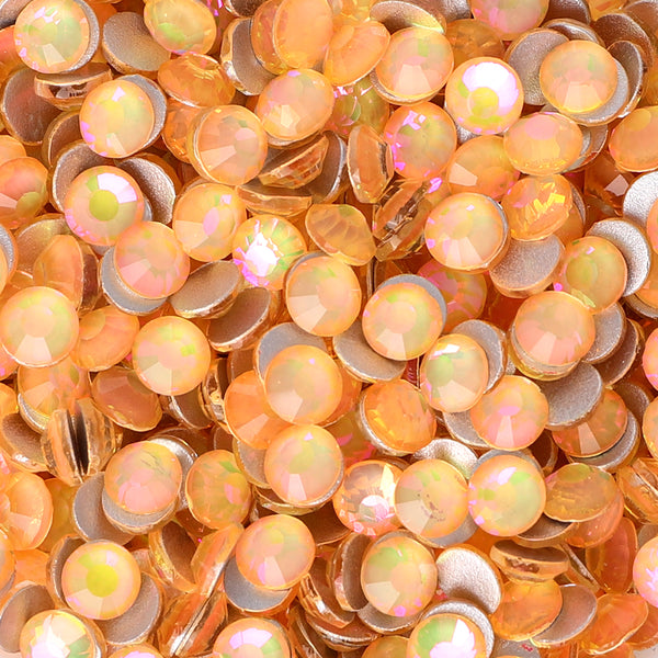 Crystal Sunlight Glass FlatBack Rhinestones Silver Back WholesaleRhinestone