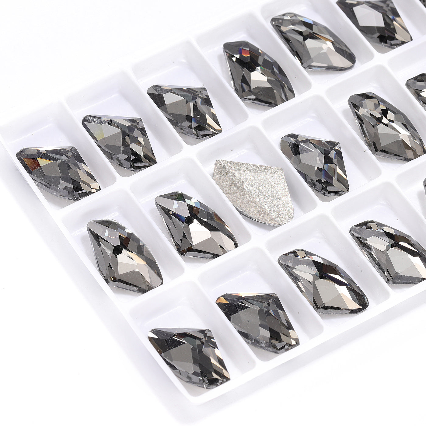 Black Diamond Galactic Shape High Quality Glass Pointed Back Fancy Rhinestones Второстепенное изображение товара