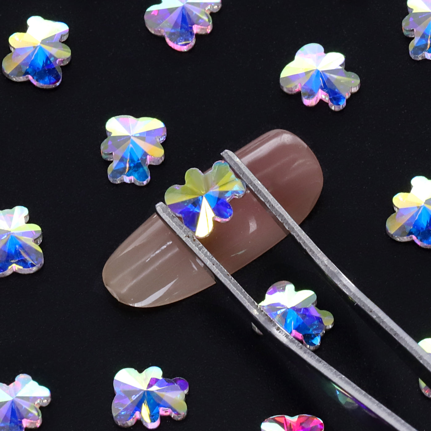 Bear Shape Crystal AB Flat Back Fancy Rhinestones Secondary image