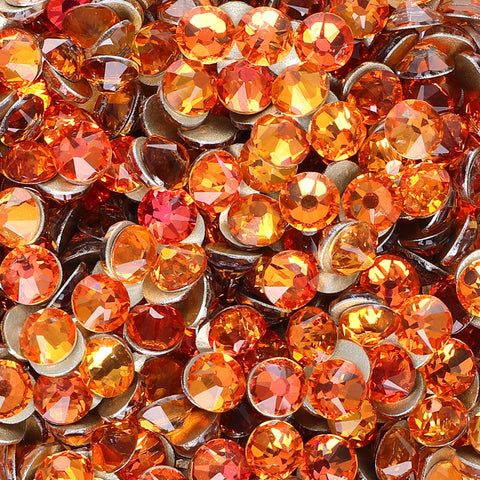 Vidretes de mínimo de vidrio de vidrio trasero Rhinestones 16 Facetas cortadas Imagen secundaria del producto
