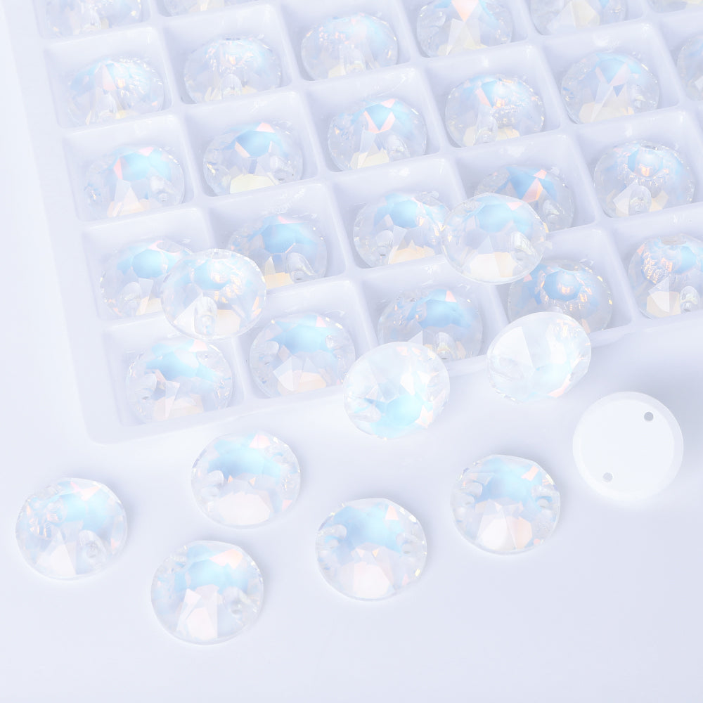 Crystal AM XIRIUS Round Shape High Quality Glass Sew-on Rhinestones Secondary image