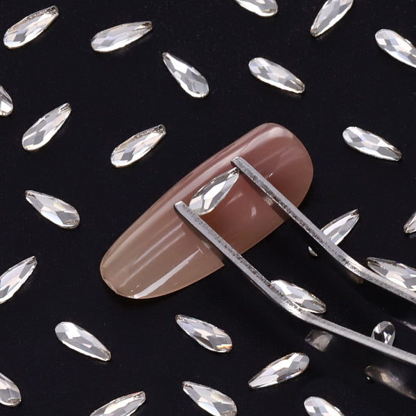 Raindrop Shape Crystal Flat Back Fancy Rhinestones