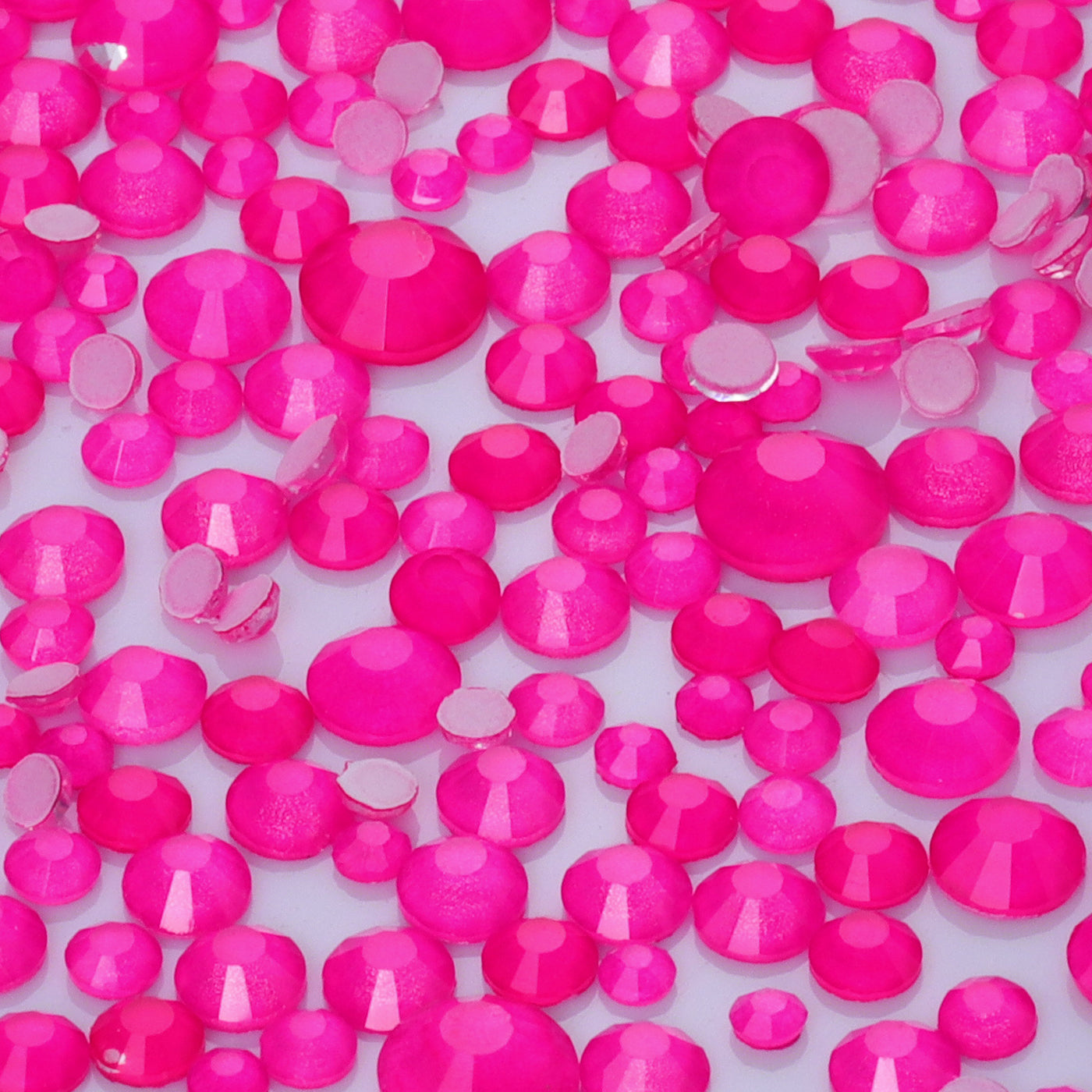 Mixed Sizes Rose FlatBack Neon Rhinestones For Nail Art WholesaleRhinestone