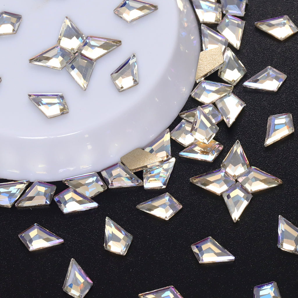 Arrow Shape Blue Moonlight Flat Back Fancy Rhinestones WholesaleRhinestone