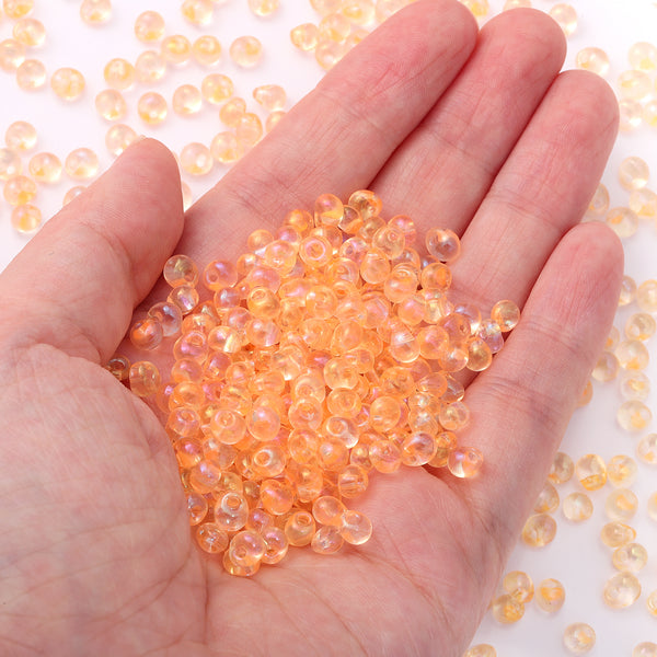 Various Colors Transparent AB Drop Shape Glass Seed Beads WholesaleRhinestone