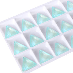 Electric Neon Light Azore Triangle Shape High Quality Glass Sew-on Rhinestones