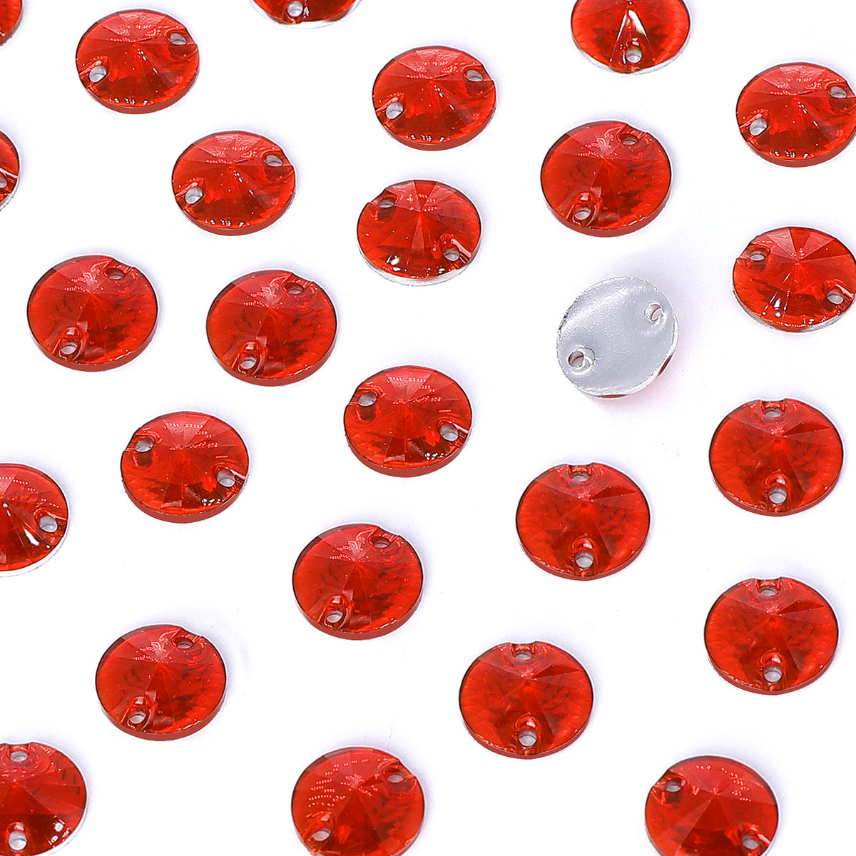 Rivoli Light Siam Resin Sew-on Rhinestones For Dance Costume WholesaleRhinestone